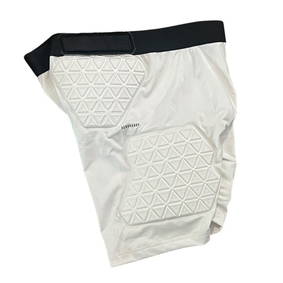 adidas Men's Padded Compression Sports Football Shorts White Size 2XL IM3608 - Picture 5 of 10